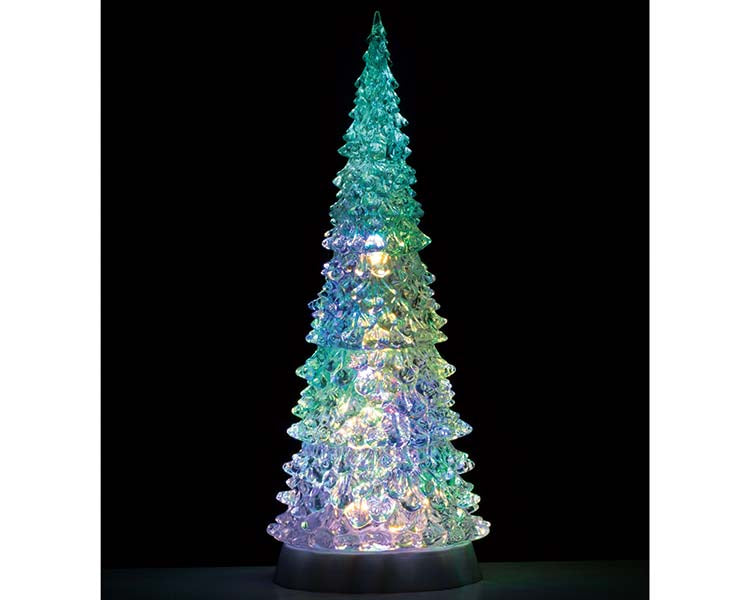LEMAX Crystal Lighted Tree, 4 Color Changeable & Color Transformation, Xl, Battery Operated (4.5V) #94510